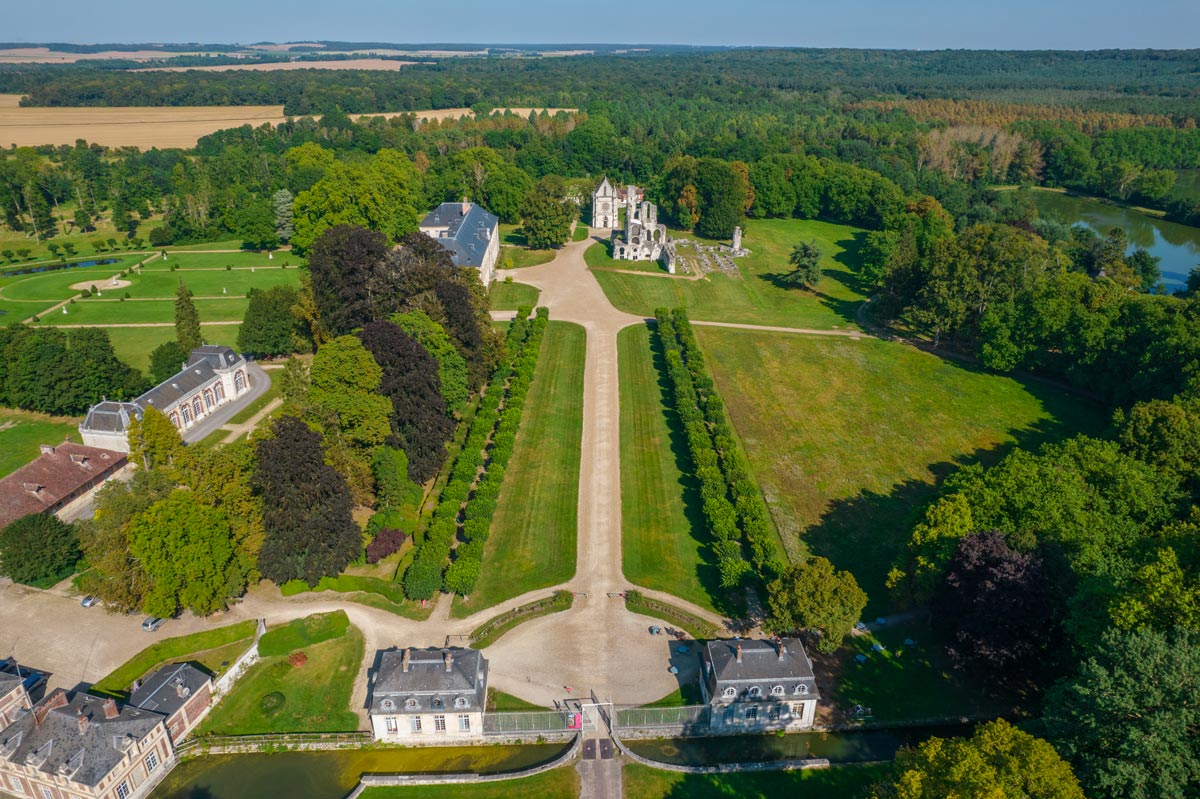 Abbaye de Chaalis - vue 1